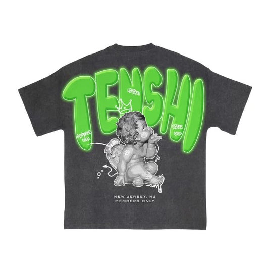 lil'Tenshi " Shadow & Slime Green " Short Sleeve Shirt